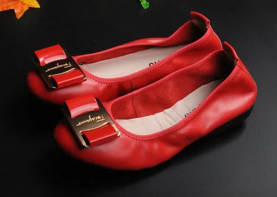 Ferragamo Shallow mouth flat shoes Women--043